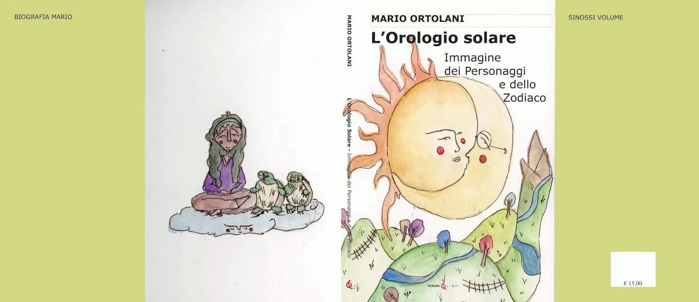 Nella copertina del libro ci sono il sole e la luna abbracciati, sopra ad un paesaggio collinare. Nel retro copertina ci sono una ragazza e due tartarughe sedute su una nuvola che fluttua nel vuoto.